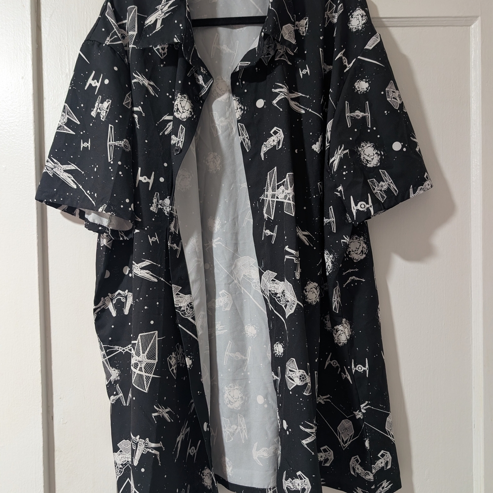 Star Wars Black and White Dress Shirt